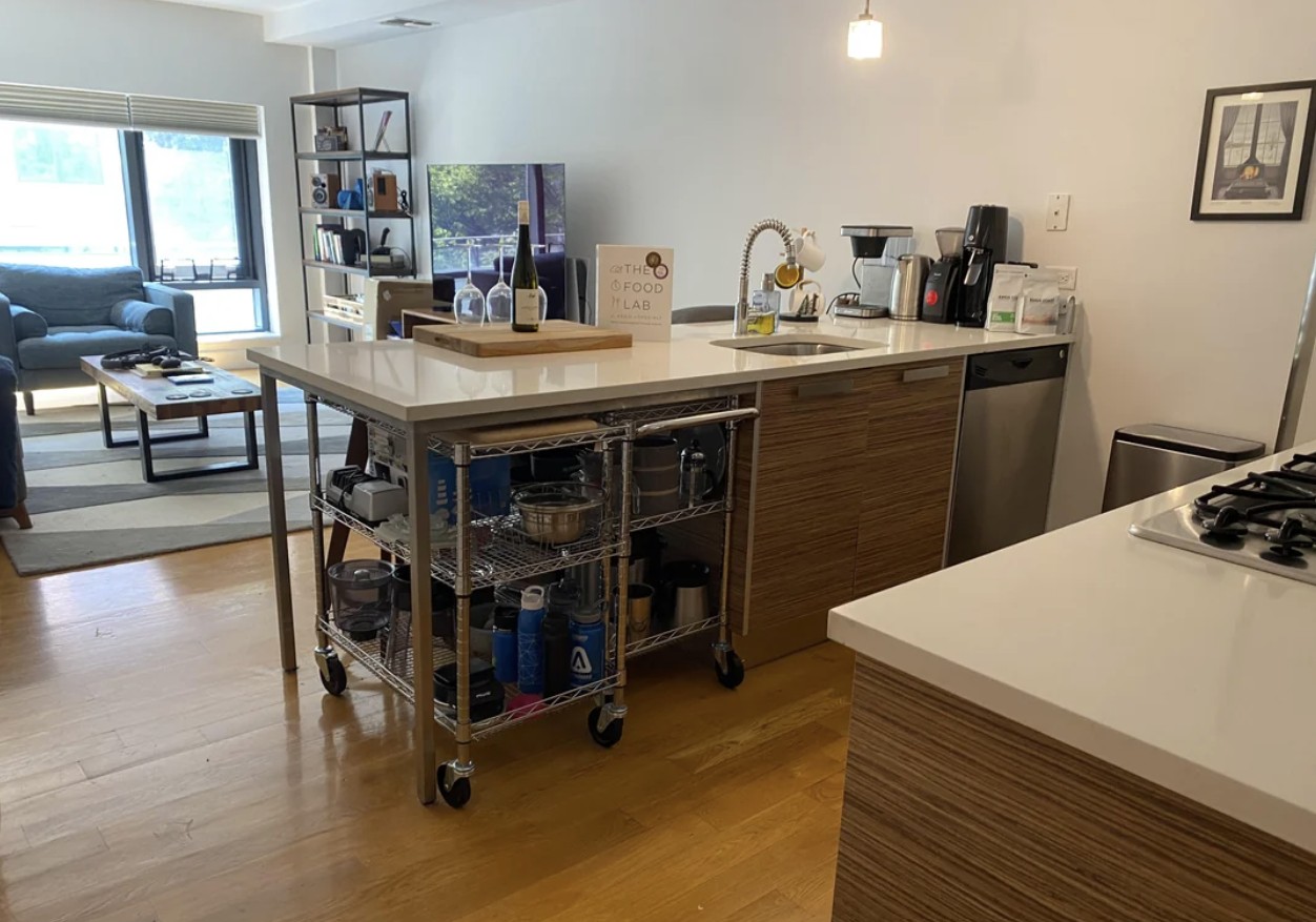 Kitchen after deep cleaning