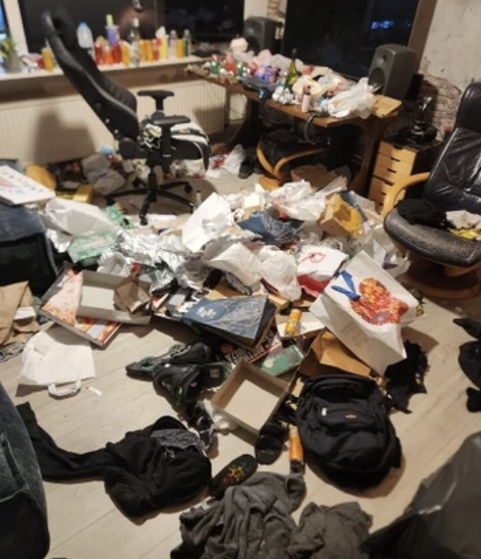 Home before move-out cleaning